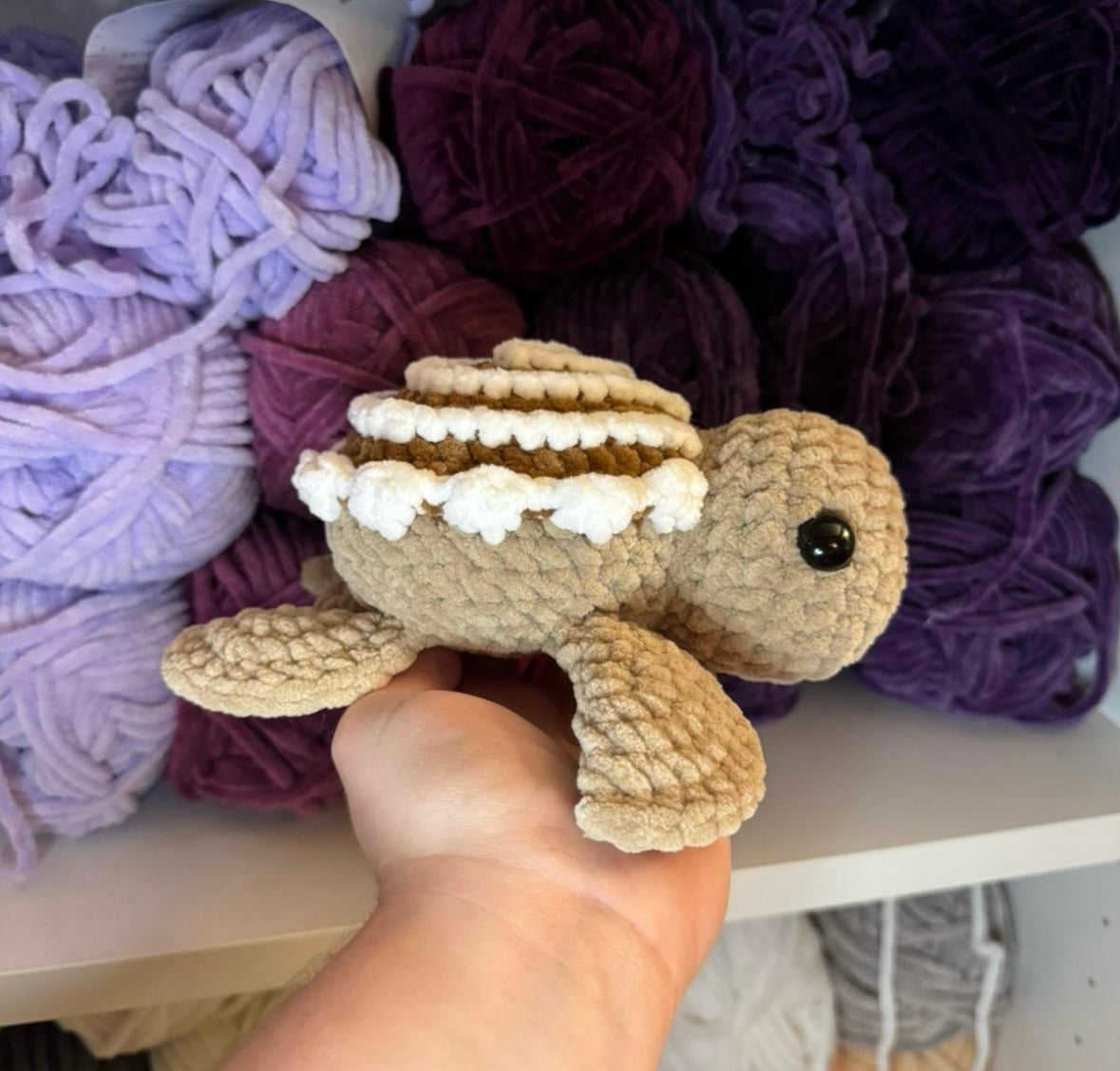 Crochet Cinnamon Roll Turtle