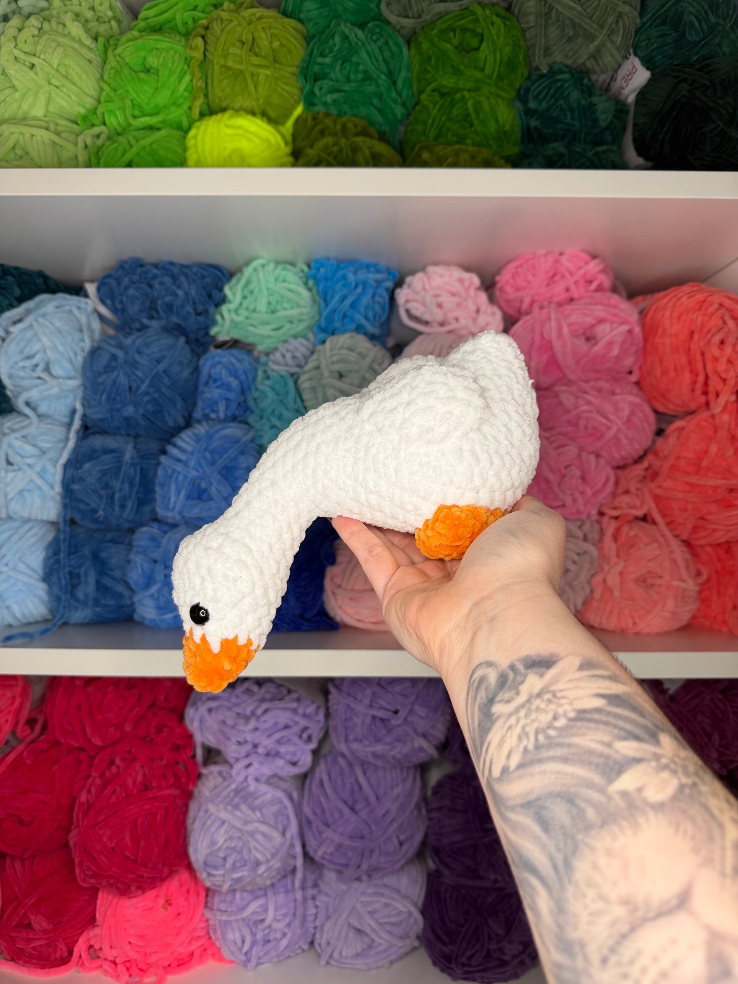 Crochet Shelf Birds