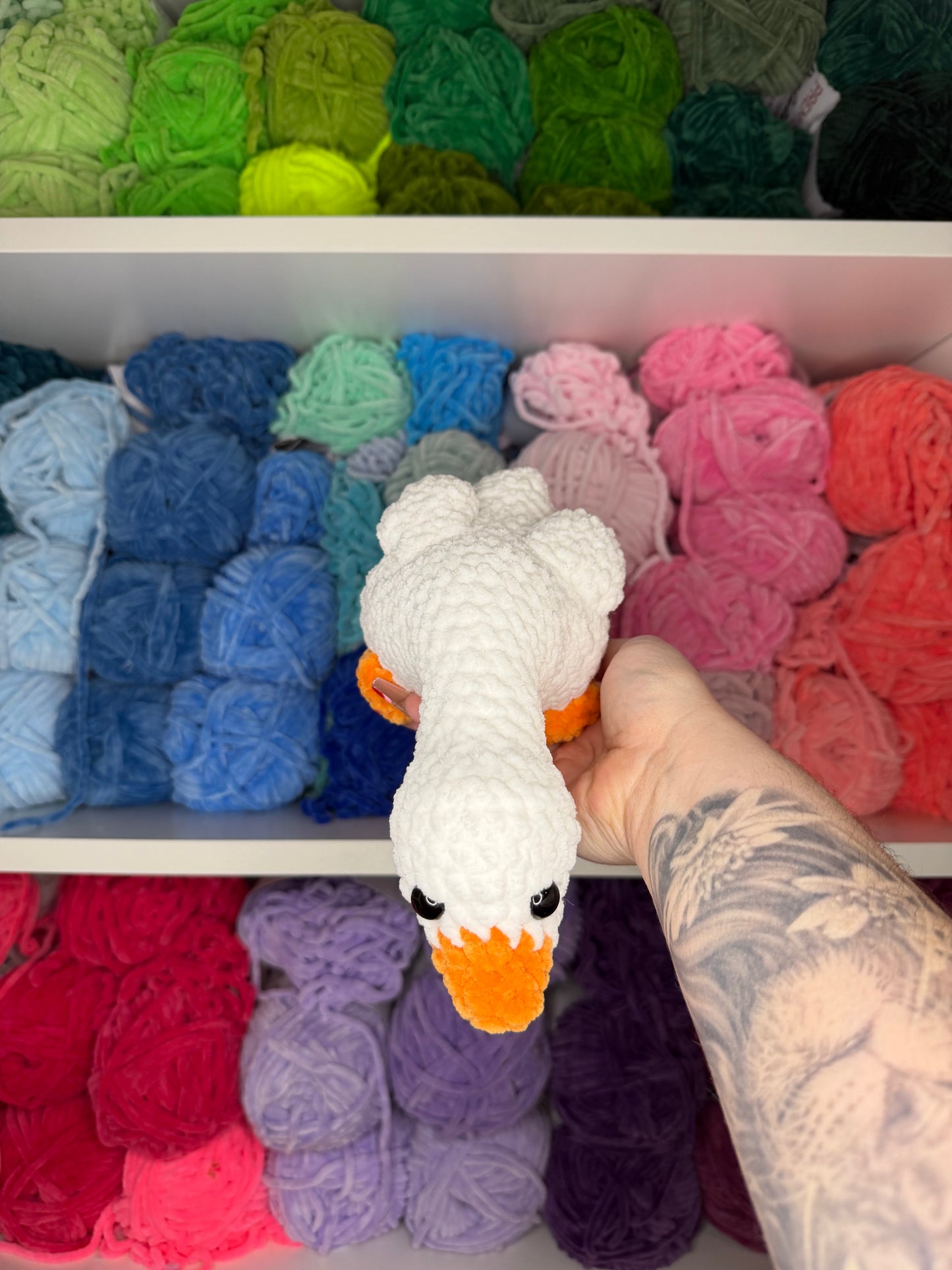 Crochet Shelf Birds