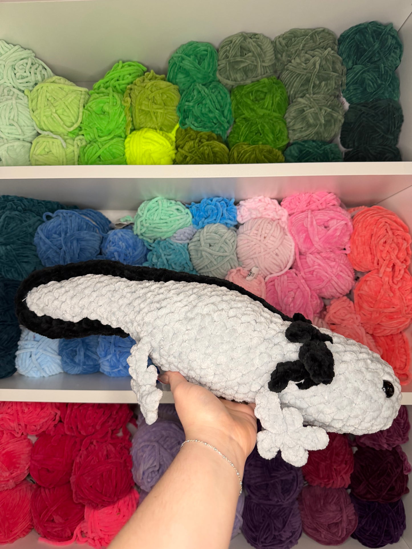 Crochet Jumbo Axolotls