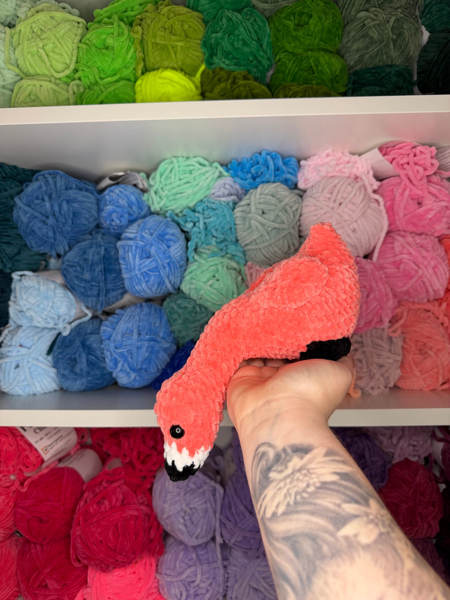 Crochet Shelf Birds