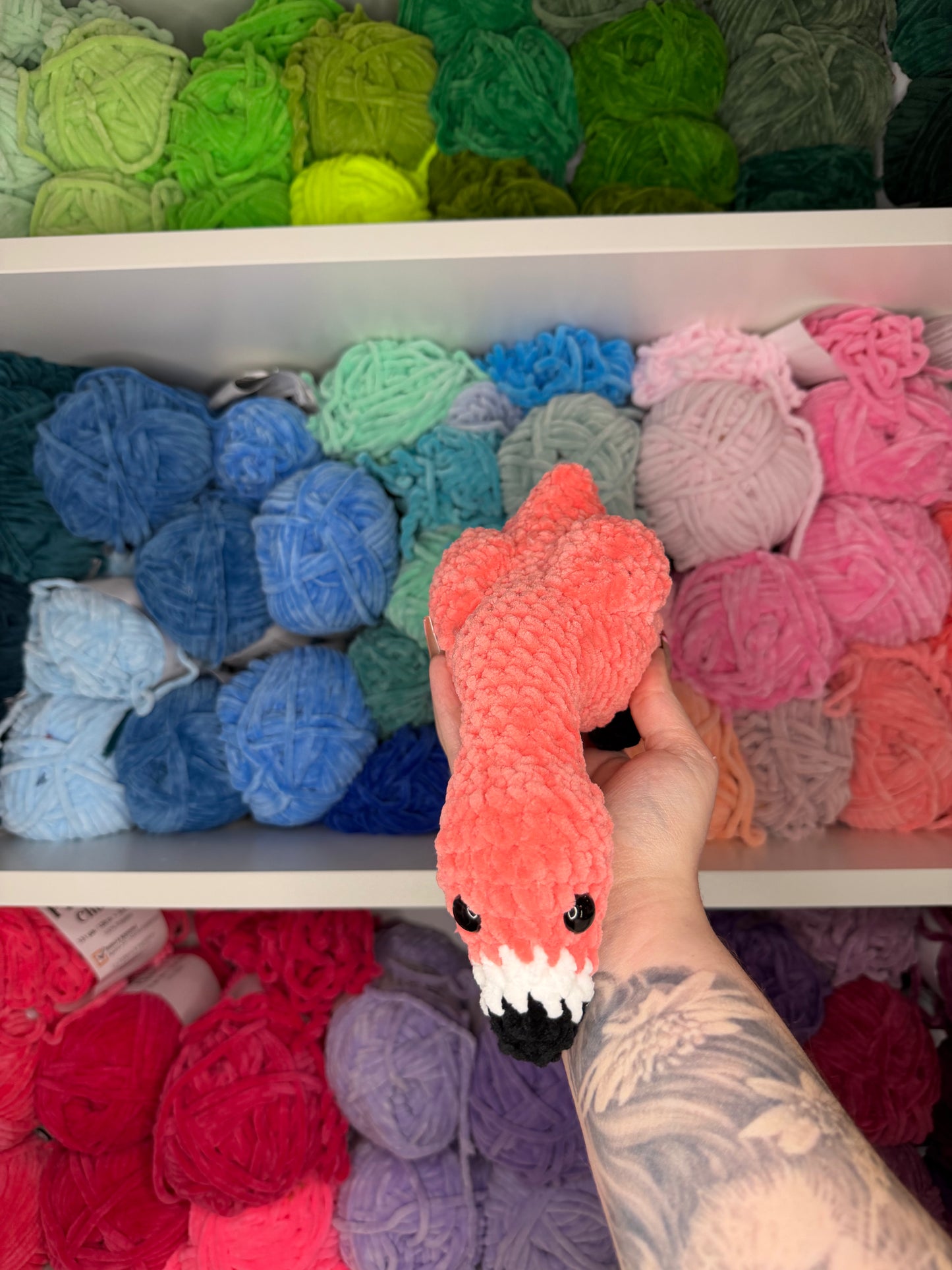 Crochet Shelf Birds