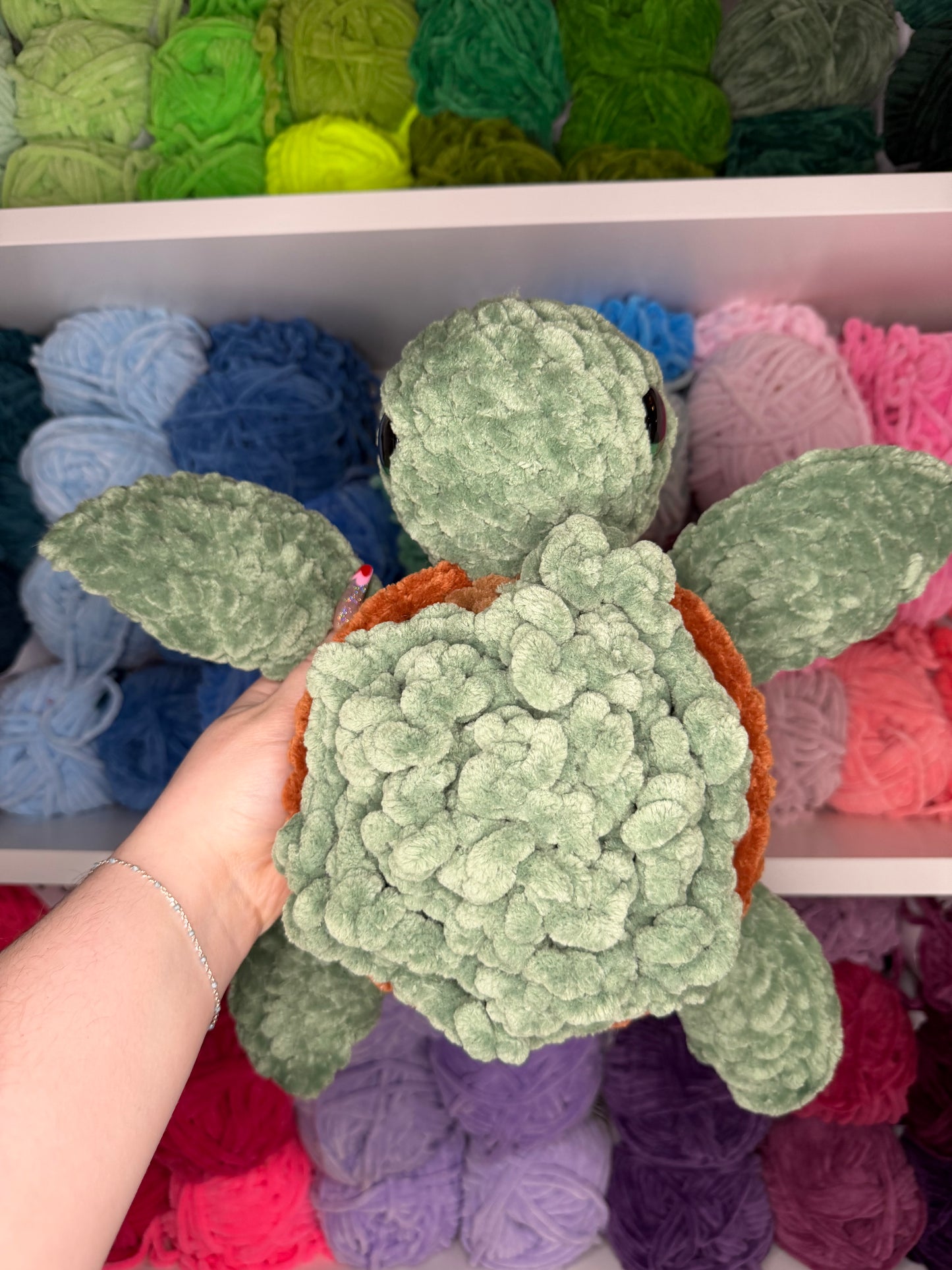 Crochet Jumbo Succulent Turtle