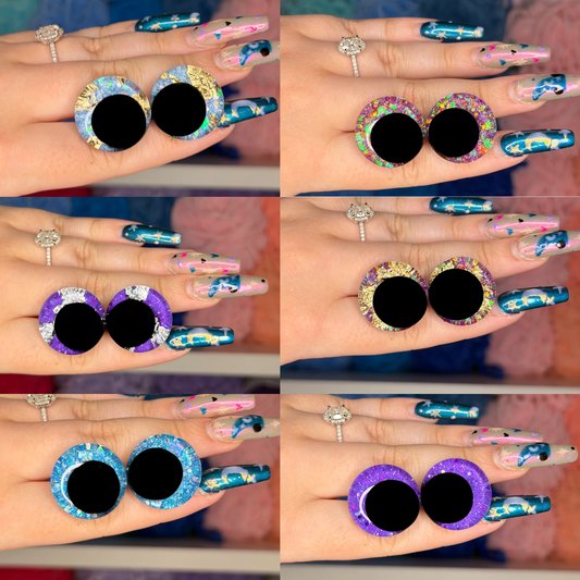 25mm Glitter Safety Eyes