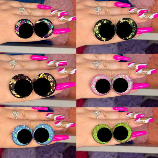 30mm Glitter Safety Eyes