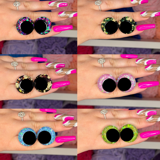 25mm Glitter Safety Eyes