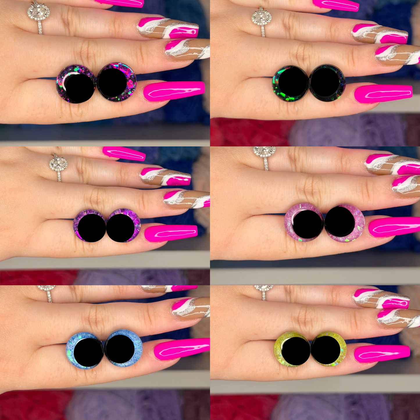 18mm Glitter Safety Eyes