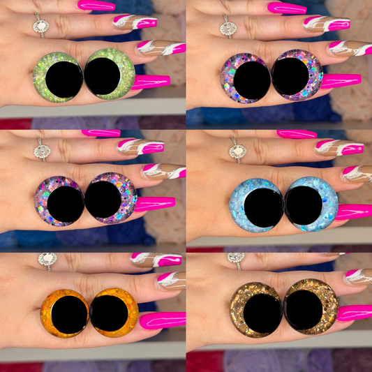 30mm Glitter Safety Eyes