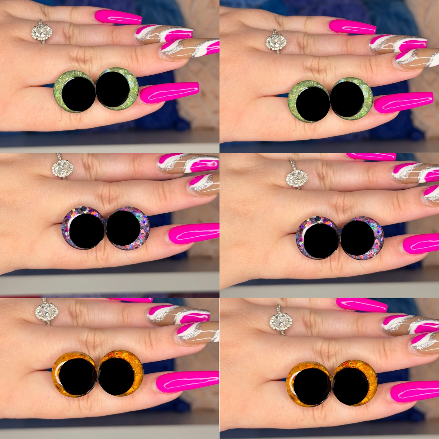 20mm Glitter Safety Eyes