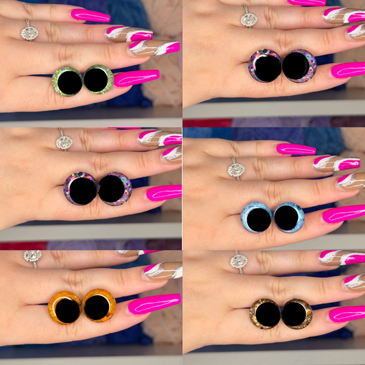 18mm Glitter Safety Eyes