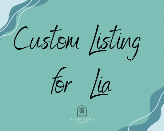 Custom Listing for Lia