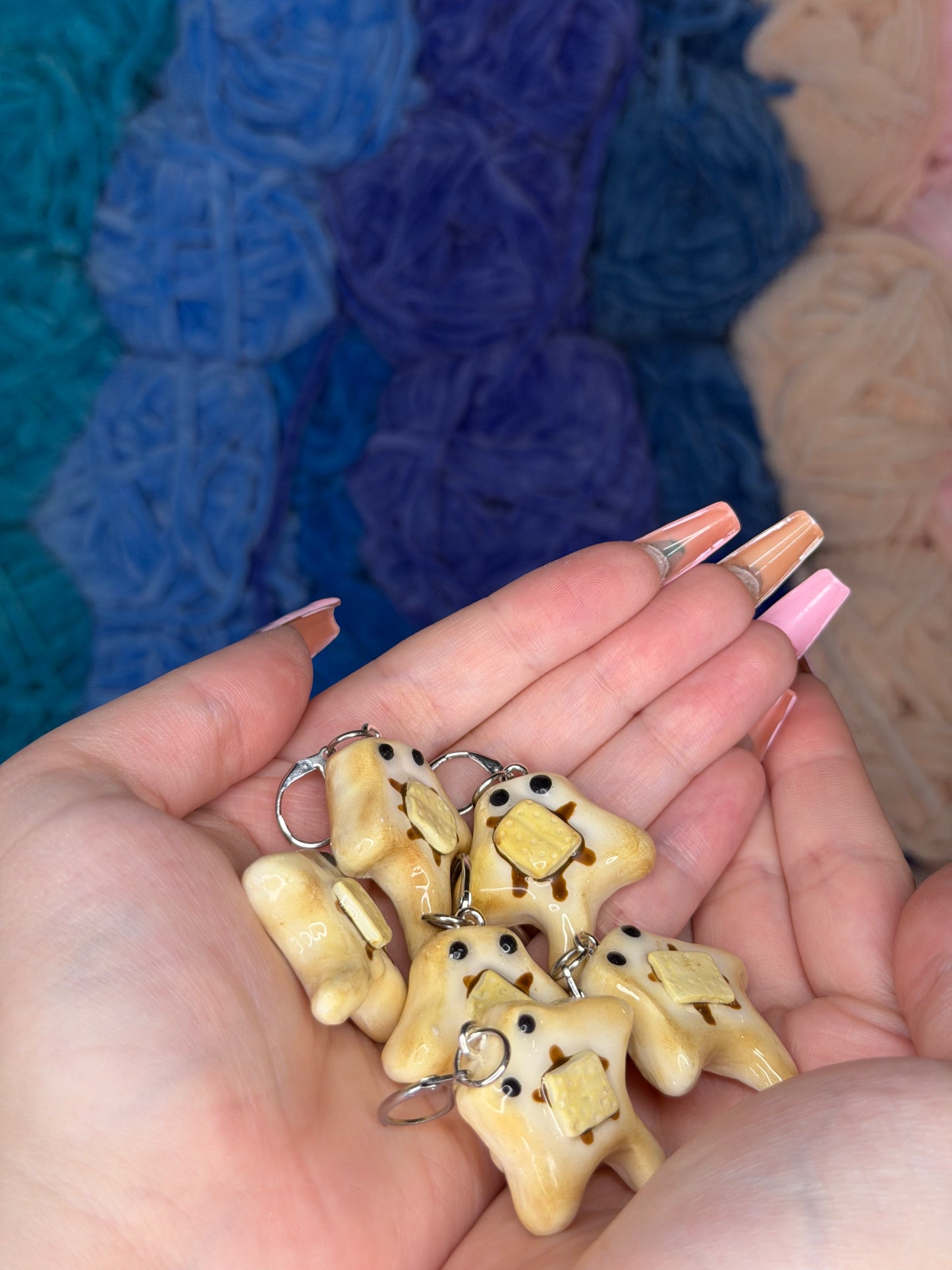 S'more Stingray Stitch Marker, Keychain or Phone Charm