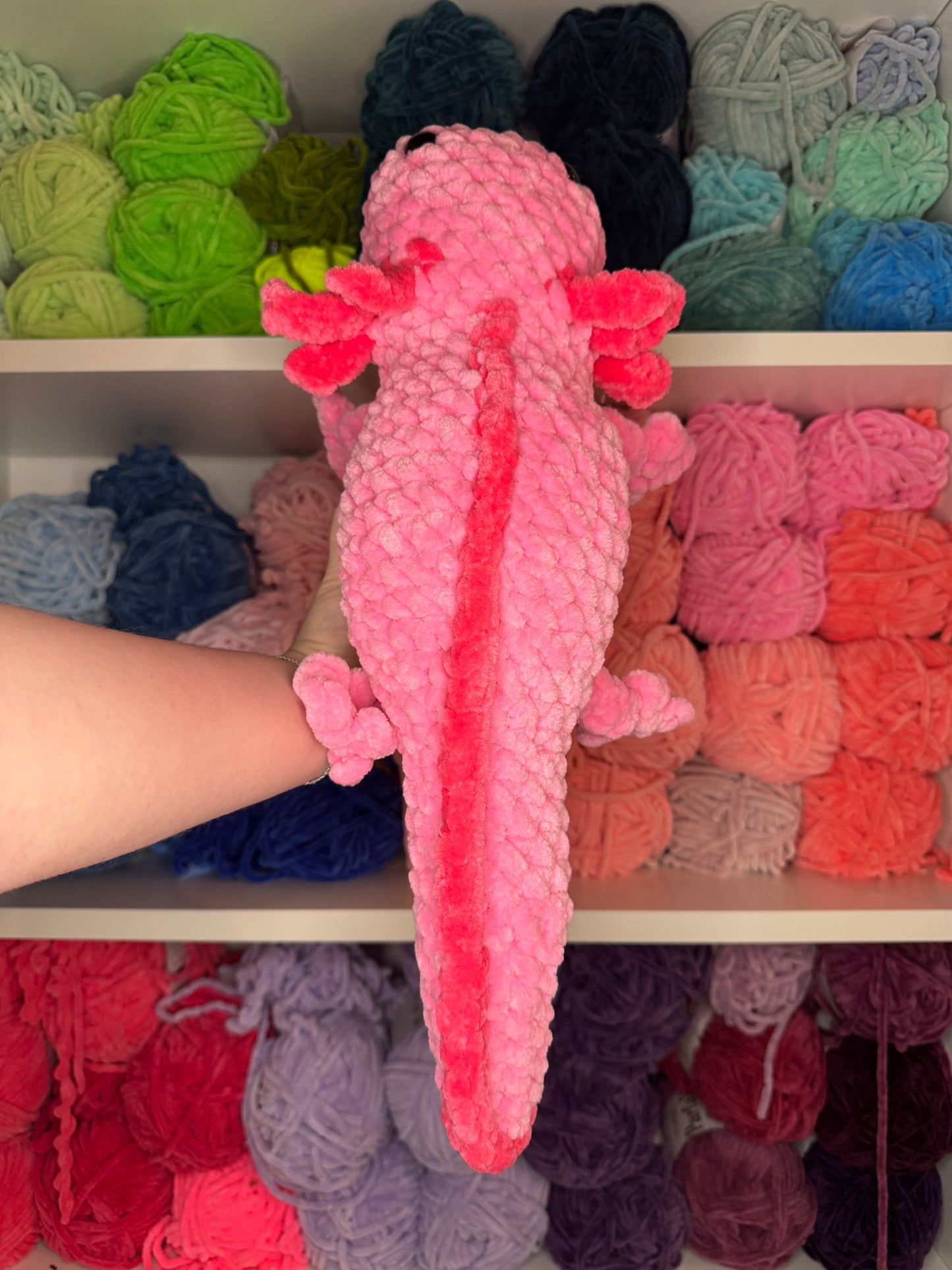 Crochet Jumbo Axolotl